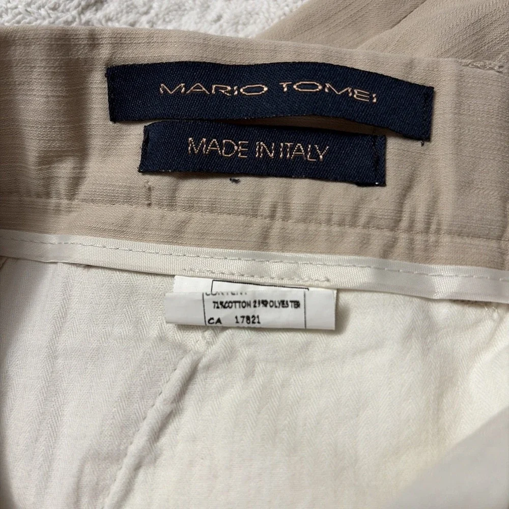 Mario Tomei Made‎ In Italy Tan Men's Trousers/slacks. Size 36.